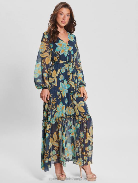 GUESS Nature Girl Print 8ZX4F792 Oriane Maxi Dress