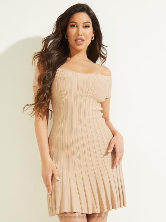 GUESS Nude Sand 8ZX4F656 Ranya Sweater Dress