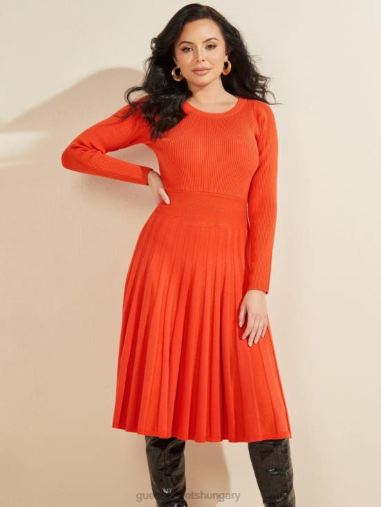 GUESS Ochre Playfull 8ZX4F901 Wavelength Sweater Dress