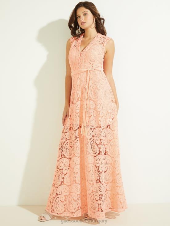 GUESS Peach Creme 8ZX4F637 Creta Dress