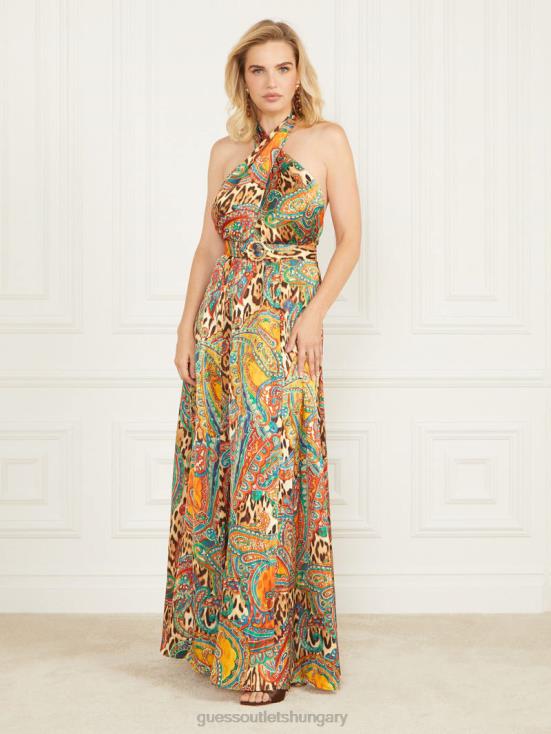 GUESS Phoenix Rising Print 8ZX4F728 Phoenix Rising Printed Maxi Dress