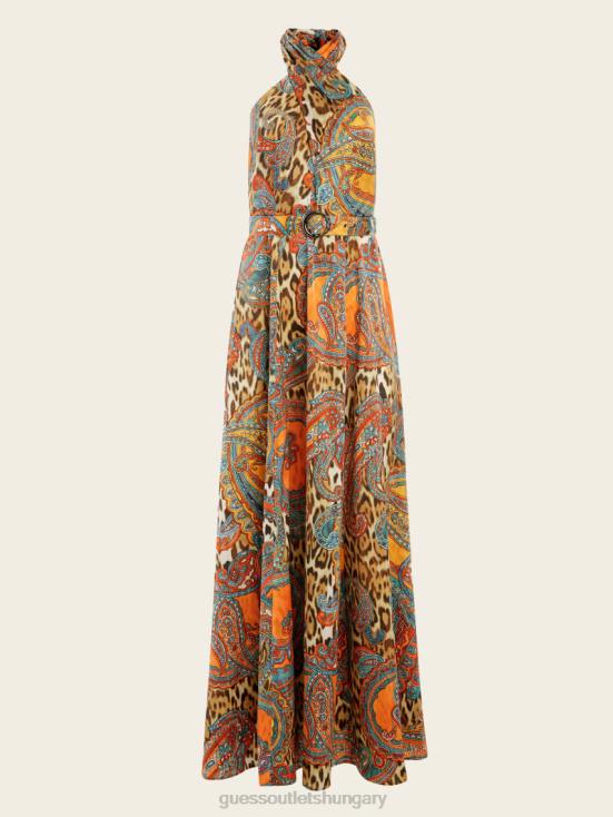 GUESS Phoenix Rising Print 8ZX4F728 Phoenix Rising Printed Maxi Dress