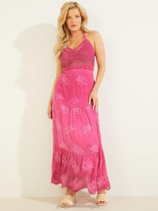 GUESS Purple Dragonfruit 8ZX4F782 Vanda Dress