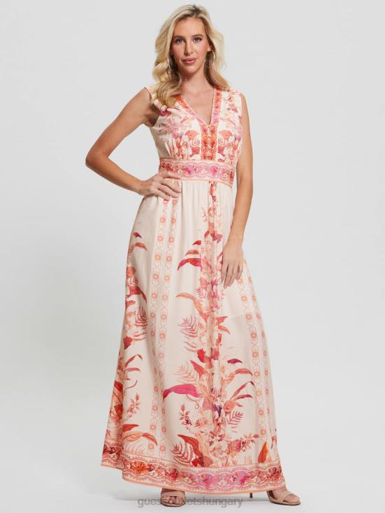 GUESS Reclaimed Romance 8ZX4F435 Gisel Printed Maxi Dress