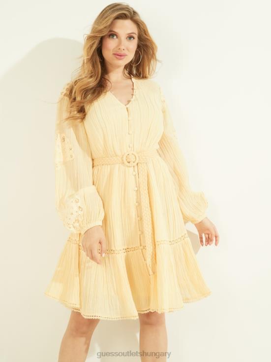 GUESS Slightly Peach Multi 8ZX4F899 Eco Arita Dress