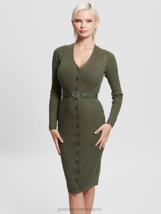 GUESS Spooky Forest 8ZX4F827 Eco Lena Cardigan Dress