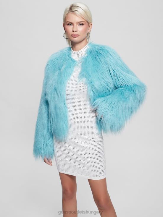 GUESS 427 Scholar Wash 8ZX4F1976 Nora Faux-Fur Jacket