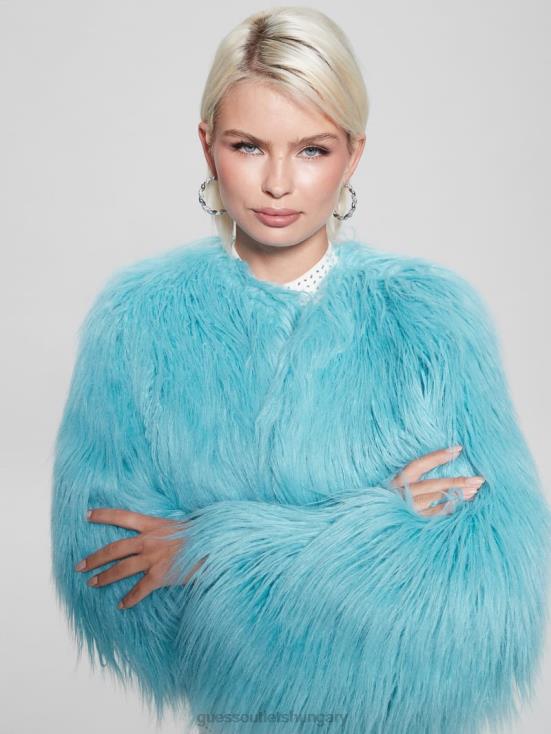 GUESS 427 Scholar Wash 8ZX4F1976 Nora Faux-Fur Jacket