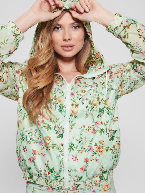 GUESS Acqua Field Flower 8ZX4F1810 Eco Davina Floral Nylon Windbreaker