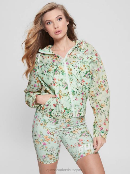 GUESS Acqua Field Flower 8ZX4F1810 Eco Davina Floral Nylon Windbreaker