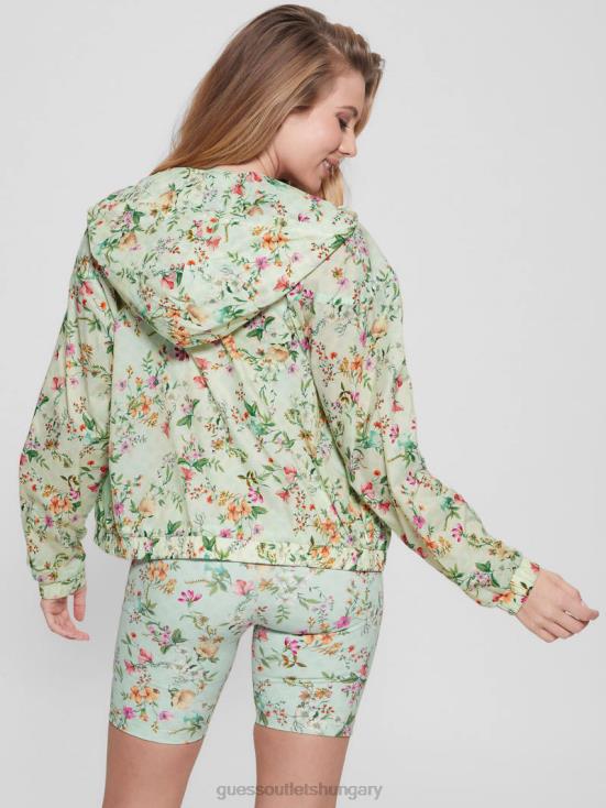 GUESS Acqua Field Flower 8ZX4F1810 Eco Davina Floral Nylon Windbreaker