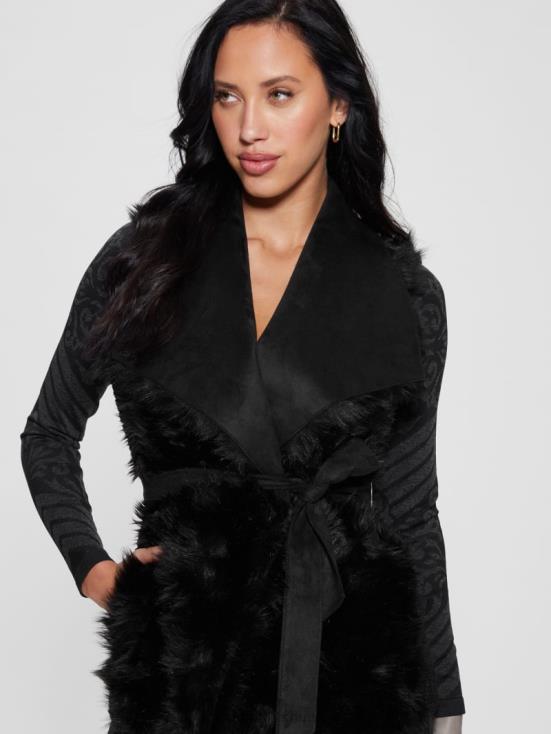 GUESS Black 8ZX4F1875 Reversible Nami Vest