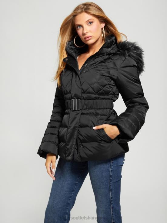 GUESS Black 8ZX4F1953 Eco Laurie Down Puffer Jacket