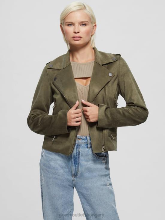 GUESS Desert Green 8ZX4F1890 Eco Monica Moto Jacket