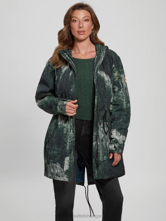 GUESS Forest Cliffs Print 8ZX4F1962 Ace Anorak