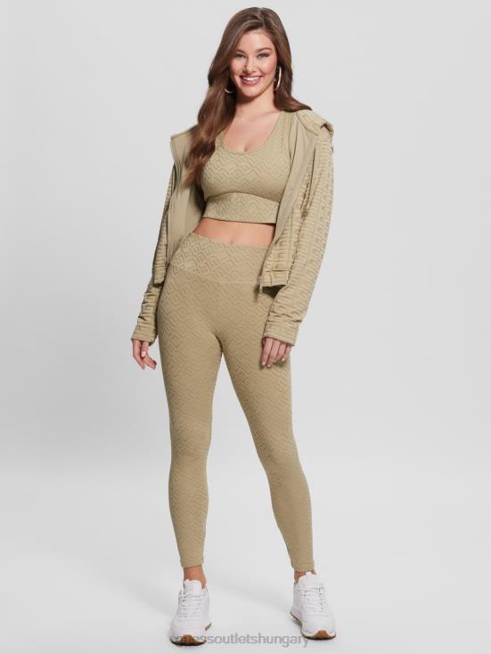 GUESS G-Embossed Thermal Clay 8ZX4F1737 Dana Active Zip-Up Jacket