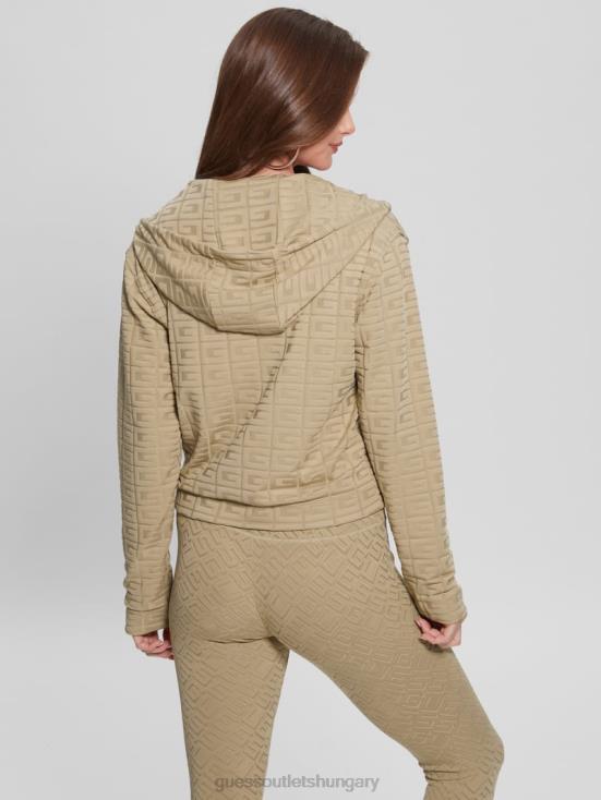 GUESS G-Embossed Thermal Clay 8ZX4F1737 Dana Active Zip-Up Jacket