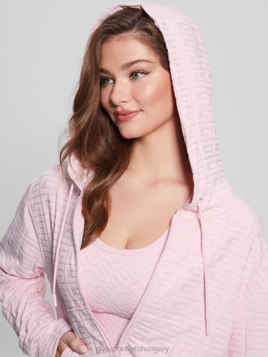 GUESS G-Embossed Washed Out Pin 8ZX4F1822 Dana Active Zip-Up Jacket