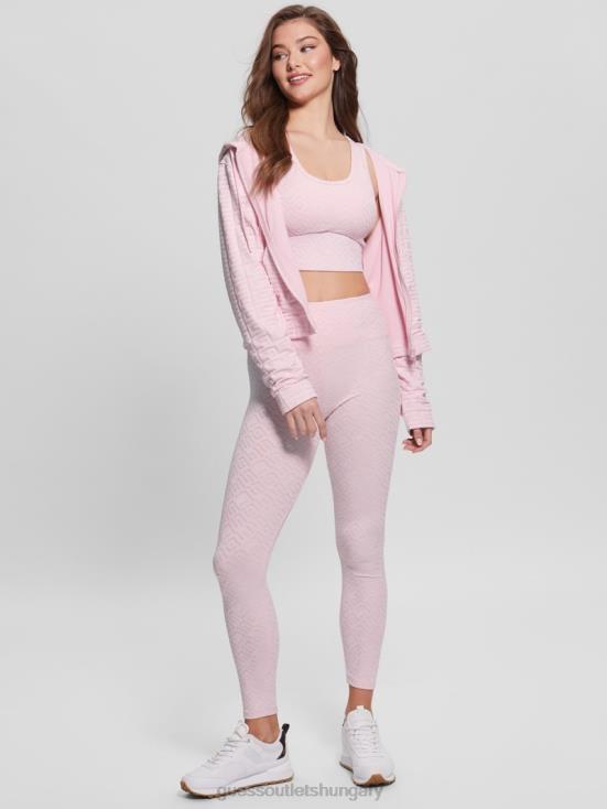 GUESS G-Embossed Washed Out Pin 8ZX4F1822 Dana Active Zip-Up Jacket