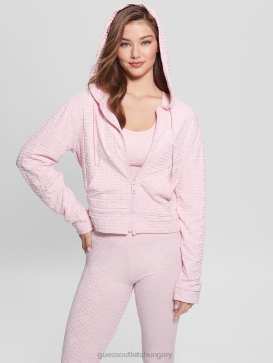 GUESS G-Embossed Washed Out Pin 8ZX4F1822 Dana Active Zip-Up Jacket