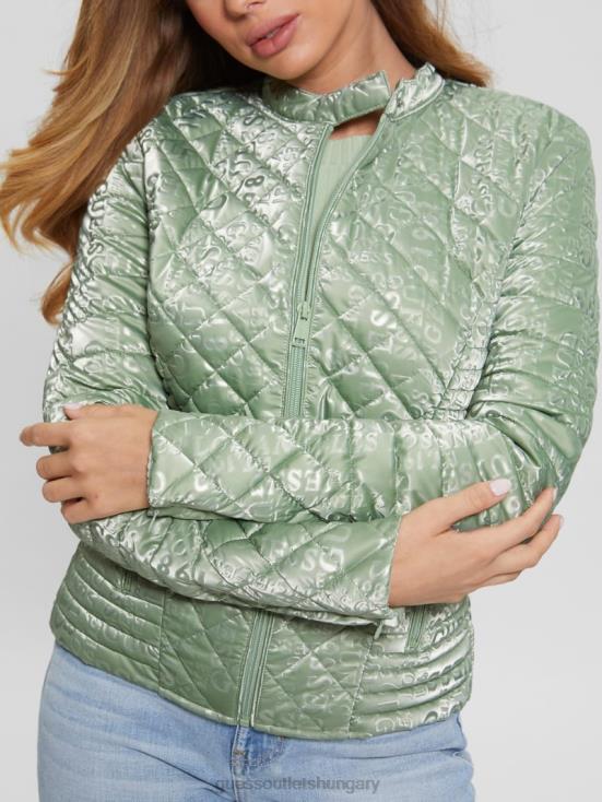 GUESS Hazy Green 8ZX4F1908 Vona Quilted Jacket