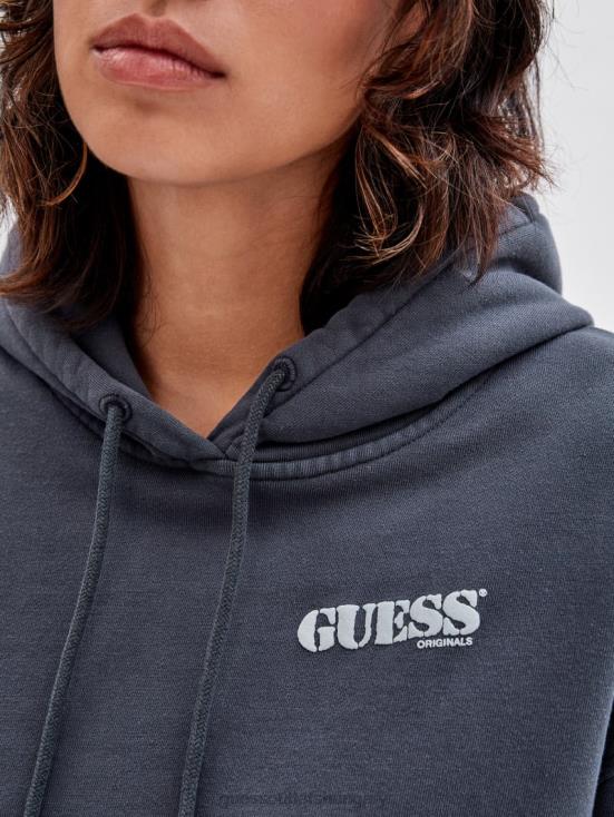 GUESS Jet Black Multi 8ZX4F1338 Originals x Batman Cropped Hoodie