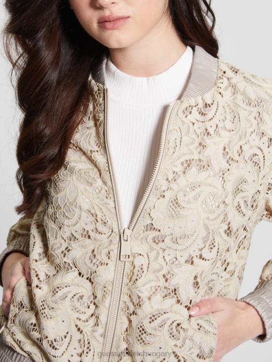 GUESS Muted Stone Multi 8ZX4F1731 Aisha Lace Flight Jacket