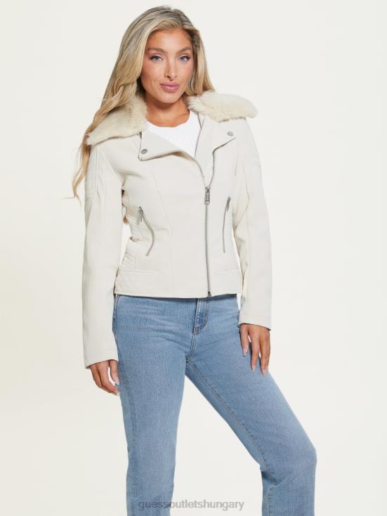 GUESS Pearl Oyster 8ZX4F1899 Olivia Moto Jacket