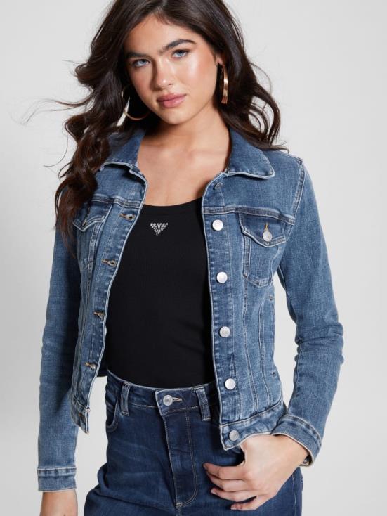 GUESS Reign Wash 8ZX4F28 Eco Sexy Trucker Jacket