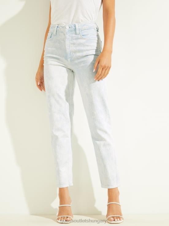 GUESS Agua Acid Wash 8ZX4F228 Mom Jeans
