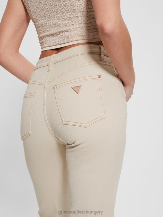 GUESS Aspen White Multi 8ZX4F106 Mom Jeans