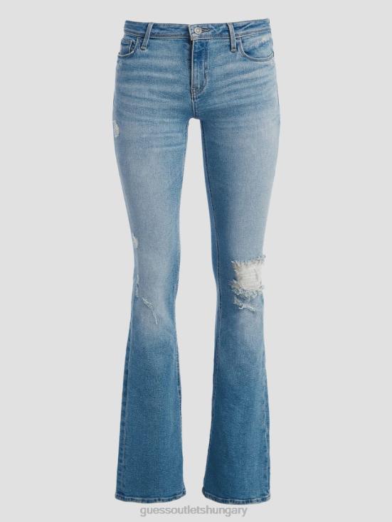 GUESS Cali Blues 8ZX4F100 Eco Ryder Low-Rise Flare Jeans