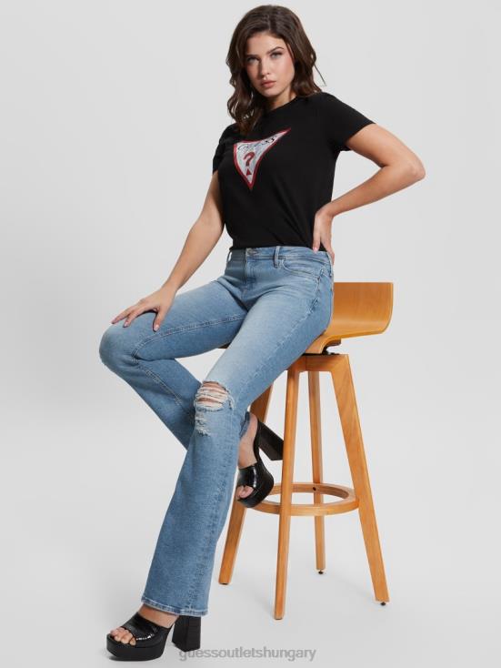 GUESS Cali Blues 8ZX4F100 Eco Ryder Low-Rise Flare Jeans