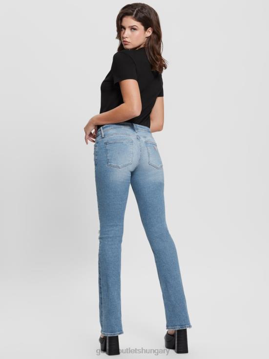 GUESS Cali Blues 8ZX4F100 Eco Ryder Low-Rise Flare Jeans