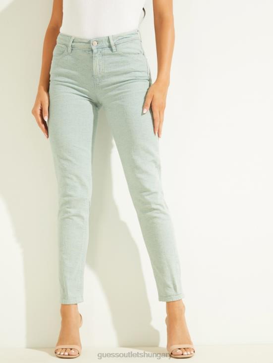 GUESS Color Cube Aqua 8ZX4F252 1981 Dyed Geo Skinny Jeans