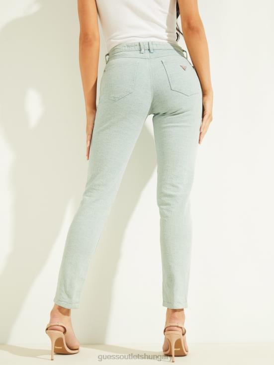 GUESS Color Cube Aqua 8ZX4F252 1981 Dyed Geo Skinny Jeans