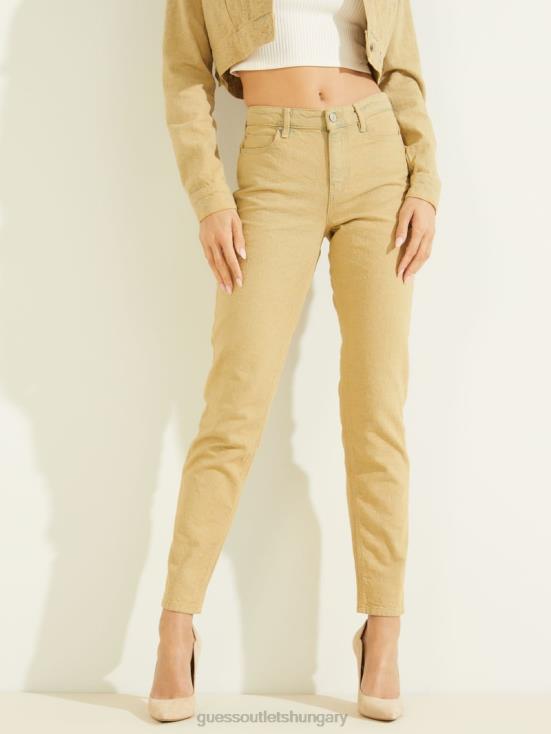 GUESS Color Cube Yellow 8ZX4F257 1981 Dyed Geo Skinny Jeans