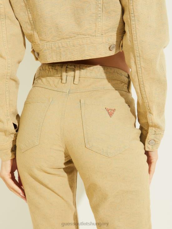 GUESS Color Cube Yellow 8ZX4F257 1981 Dyed Geo Skinny Jeans