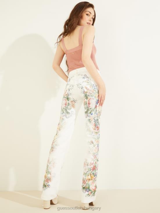 GUESS Floral Blossom 8ZX4F211 Sexy Bootcut Floral Jeans