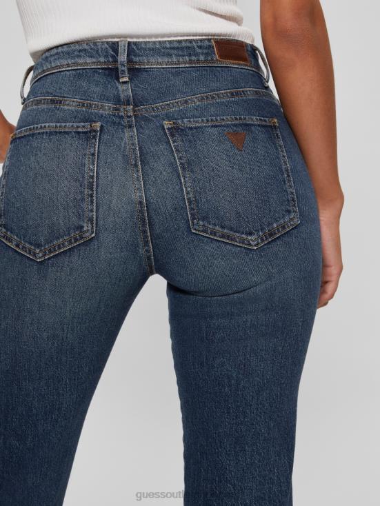 GUESS Koipond Blue 8ZX4F59 Eco 1981 High-Rise Straight Jeans