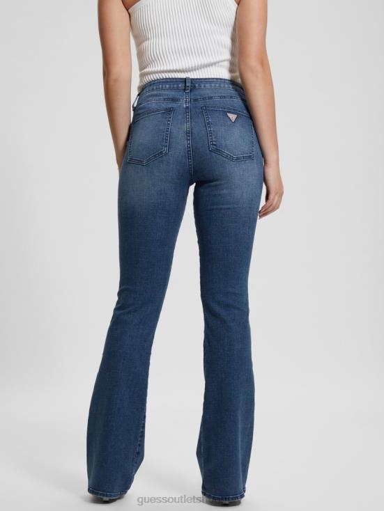 GUESS Mystic Blue Wash 8ZX4F41 Eco Sexy Flare Jeans