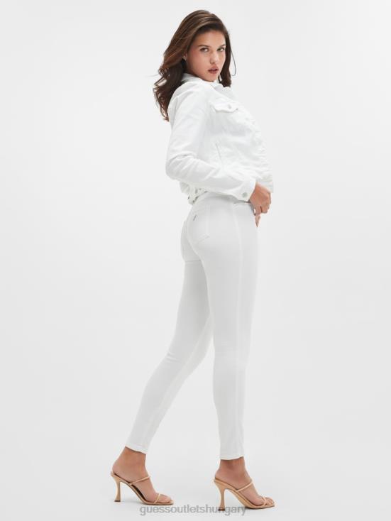 GUESS Optic White Rinse 8ZX4F138 Eco Sexy Curve Mid-Rise Jeans