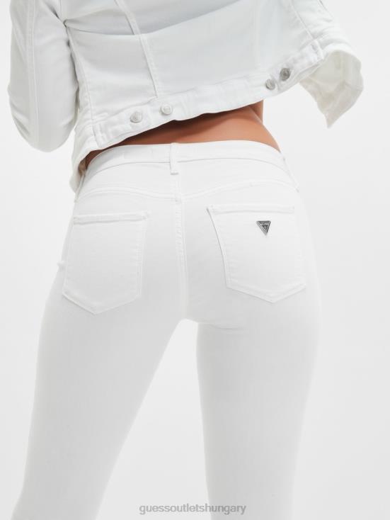 GUESS Optic White Rinse 8ZX4F138 Eco Sexy Curve Mid-Rise Jeans