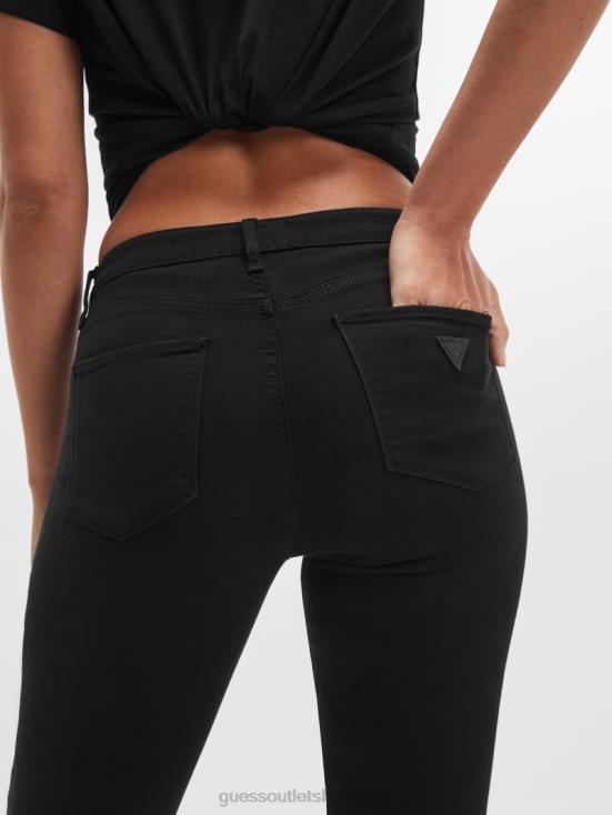 GUESS Overdye Black 8ZX4F63 Sexy Curve Mid-Rise Skinny Jeans