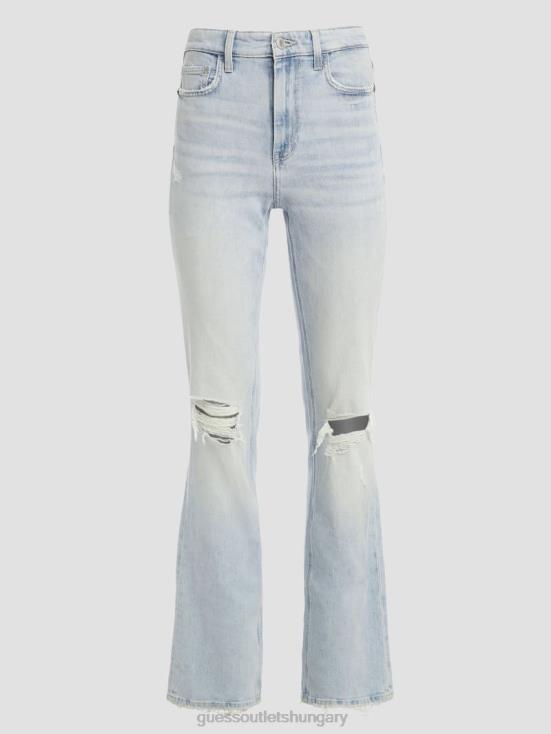 GUESS Pacific Destroy 8ZX4F23 80s Destroyed High-Rise Straight Jeans