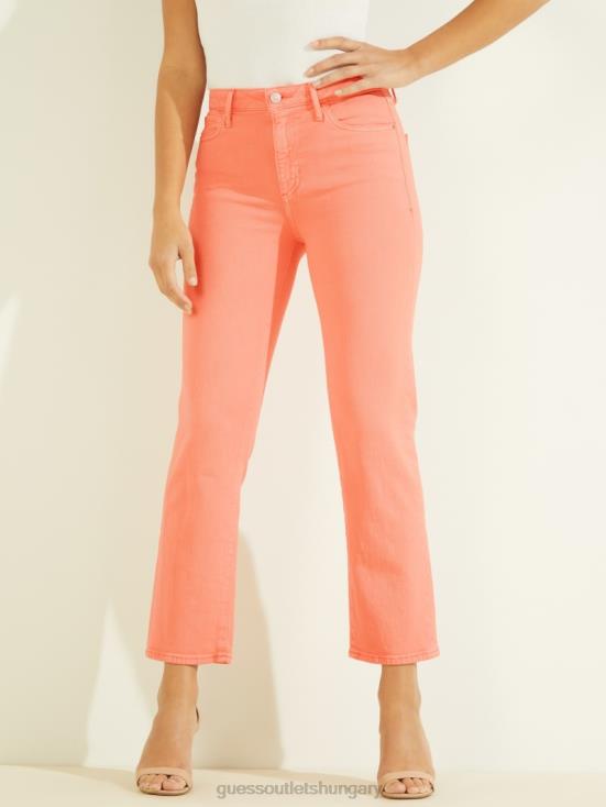 GUESS Peach Touch Multi 8ZX4F233 1981 High-Rise Straight Jeans
