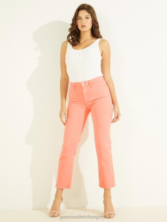 GUESS Peach Touch Multi 8ZX4F233 1981 High-Rise Straight Jeans