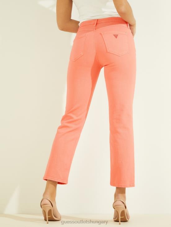 GUESS Peach Touch Multi 8ZX4F233 1981 High-Rise Straight Jeans