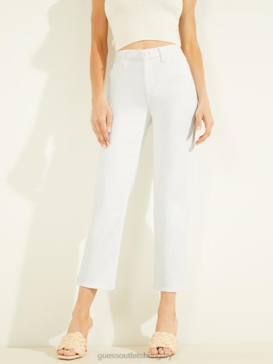 GUESS Pure White 8ZX4F191 1981 High-Rise Straight Jeans