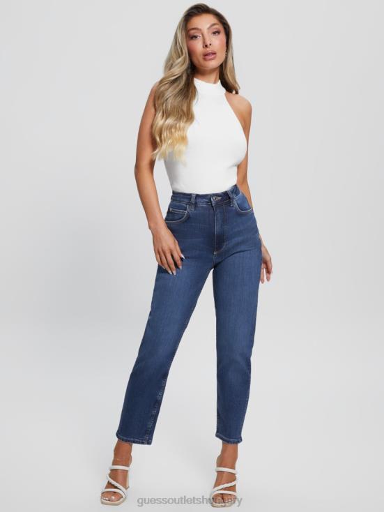 GUESS Rt Grounds 8ZX4F40 Eco Dark Indigo Mom Jeans